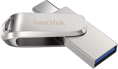 محرك فلاش SanDisk Ultra Dual Drive Luxe USB Type-C سعة 128 جيجابايت لأجهزة الكمبيوتر المحمولة Acer 2 في 1 Chromebook 314، Chromebook Spin 513، Chromebook 311 (SDDDC4-128G-G46) حزمة مع 1 كل شيء ما عدا حبل سترومبولي in Saudi Arabia