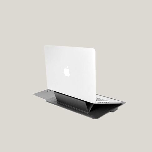 15.6 Inch Laptop Carry Sleeve & Invisible Stand, 35 Degree Angles, Ultra-Slim Stylish Pieces (Green) in Saudi Arabia