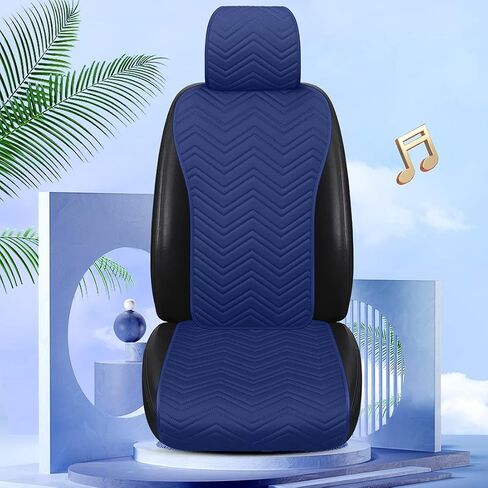 2023 New Purple Leather Car Seat Covers Universal Truck Seat Cover Cute Full Leather Car Seat Covers Wave Pattern 2/3 Covered 11PCS Fit Car/Auto/Truck/SUV (D-Purple) in Saudi Arabia