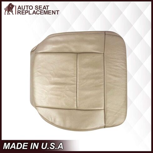 2005 2006 2007 2008 Ford F150 Leather Seat Cover Replacement, Driver & Passenger Bottom Leather Seat Cover for Ford F150 (Medium Pebble Tan, Driver Bottom) in Saudi Arabia