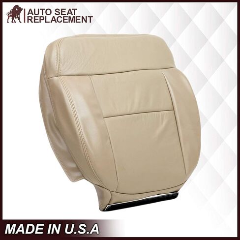 2005 2006 2007 2008 Ford F150 Leather Seat Cover Replacement, Driver & Passenger Bottom Leather Seat Cover for Ford F150 (Medium Pebble Tan, Driver Bottom) in Saudi Arabia