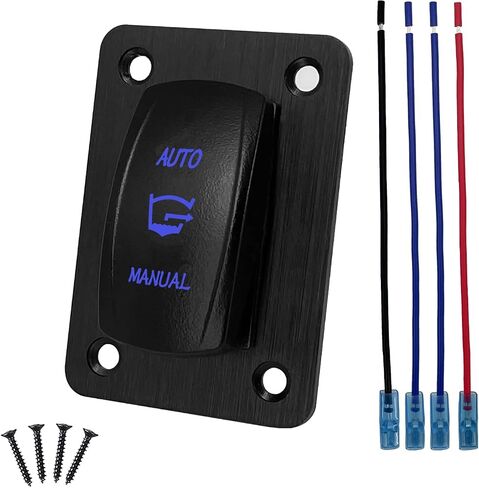 12V DC Motor Polarity Reversing Switch DPDT Momentary Rocker Switch Panel with Pigtail Wire Up Down Switch for Car Boat RV 12V/20A 24V/10A Waterproof IP68 in Saudi Arabia