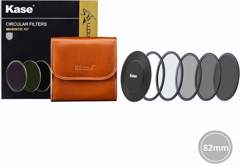 Kase Wolverine 95mm Pro ND Kit II مرشح زجاجي بصري مقوى مقاوم للصدمات يتضمن غطاء عدسة مغناطيسي CPL ND8 ND64 ND1000 وحافظة 95 in Saudi Arabia