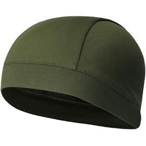Homoyoyo Skull Quick Dry Cycling Cap High Elasticity Sports Beanie Sweatband for Men Women Helmet Liner for Mountain Biking Road Racing and Motorcycling Army Green in Saudi Arabia