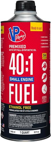 VP Racing Fuels 6295 ، جاهز للاستخدام ، 40: 1 مسبقًا من وقود محرك صغير (SEF) - Quart in Kuwait