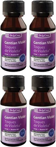 De La Cruz Gentian Violet - Violeta de Genciana - صبغة البنفسجي 1 ٪ من الإسعافات الأولية المطهر ، 1 fl oz in Saudi Arabia