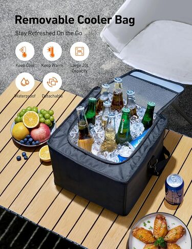 AstroAI Car Trunk Organizer Storage Large for SUV, Truck, Pickup, Collapsible Trunk Organizer Portable Storage Box with Cooler Bag, Foldable Cover, Nylon Handles, PU Bottom and PE Plate in Saudi Arabia