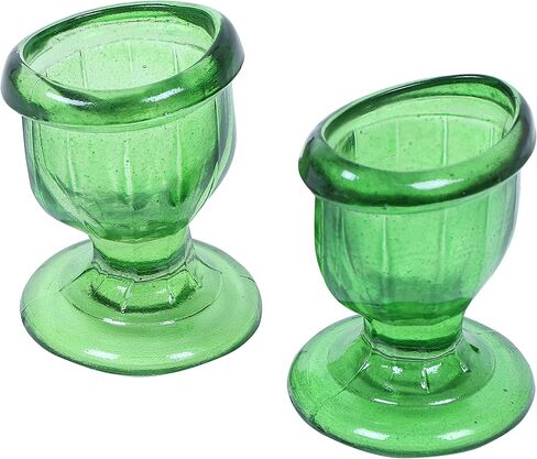 Glass Eye Wash Cup with Engineering Design to Fit Eyes for Effective Cleansing Superior, Smooth Edge,Snug Fit- with Storage Container Soothing Relief from Allergens, Irritants, Makeup, Dust, Dry Eyes in Kuwait