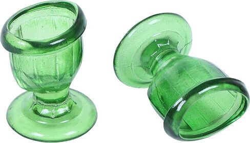 Glass Eye Wash Cup with Engineering Design to Fit Eyes for Effective Cleansing Superior, Smooth Edge,Snug Fit- with Storage Container Soothing Relief from Allergens, Irritants, Makeup, Dust, Dry Eyes in Kuwait