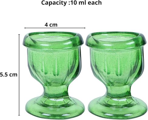 Glass Eye Wash Cup with Engineering Design to Fit Eyes for Effective Cleansing Superior, Smooth Edge,Snug Fit- with Storage Container Soothing Relief from Allergens, Irritants, Makeup, Dust, Dry Eyes in Kuwait