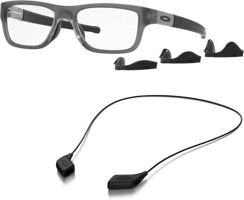 حزمة Oakley Ox8091 Eyeglasses: OX 8091 809102 ساتان رمادي دخان ومجموعة كبيرة من ملحقات المقود الأسود الأسود in Saudi Arabia