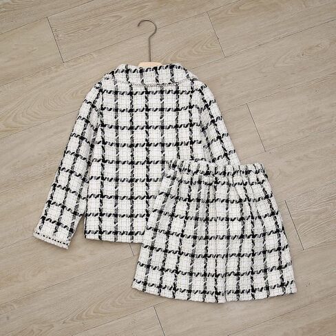 Richie House Girls Girls Skirt 2p مجموعة طويلة الأكمام سترة معطف معطف الحزب تنورة السقوط الزي Rhk3008 in Kuwait