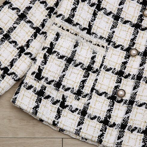 Richie House Girls Girls Skirt 2p مجموعة طويلة الأكمام سترة معطف معطف الحزب تنورة السقوط الزي Rhk3008 in Kuwait