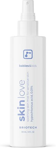 BRIOTECH Babies & Kids Skin Love Soothing Spray, Hypochlorous Acid Spray, Soothe Redness, Bumps & Diaper Irritation, 4 fl oz in Kuwait