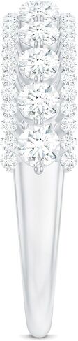 Band Moissanite Half Edernity المعتمد للنساء ، D -VS1 جودة ، حلقة الذكرى الذكرى المويسانيت - مثالية للهدية in Kuwait