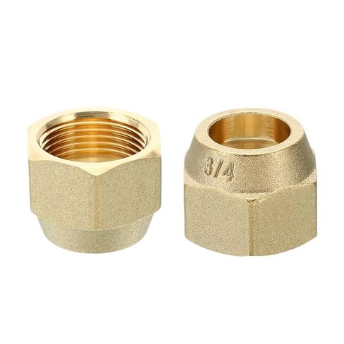 5pcs SAE 45 مزورة Nut Hex 1/4-3/4 أنبوب OD مكيف الهواء النحاس التركيب (1/2 بوصة 12.7 مم) in Kuwait
