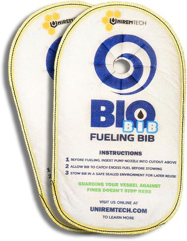 Biobib (2 حزمة) ، يمتص المريلة للوقود للزيت فقط قطرات الغاز والوقود لقوارب القوارب والمرسى ووقود الأراضي ، القطرات. in Kuwait