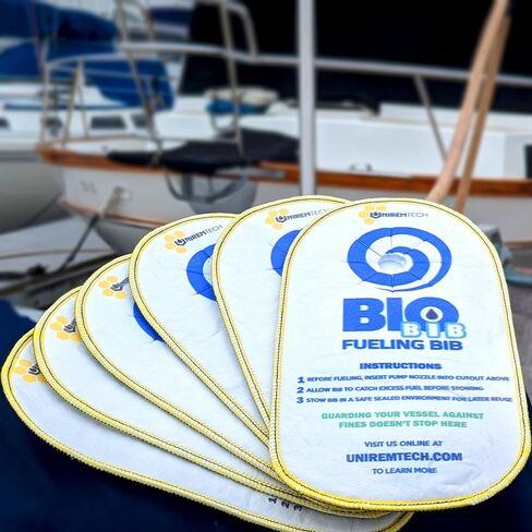 Biobib (2 حزمة) ، يمتص المريلة للوقود للزيت فقط قطرات الغاز والوقود لقوارب القوارب والمرسى ووقود الأراضي ، القطرات. in Kuwait