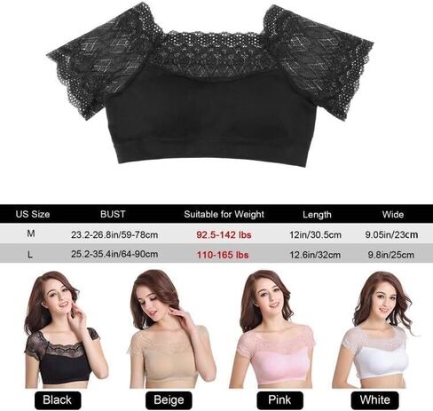 DRESHOW Lace Bralette Tank Tops Wireless Bra Lace Crop Top Removeable Pads Yoga Sports Bra Undershirt for Women & Teens in Saudi Arabia