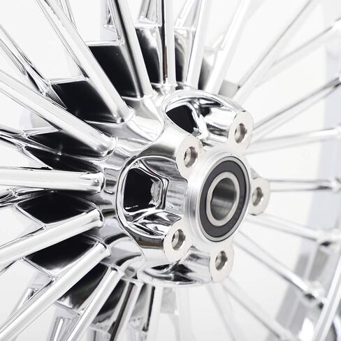 TOFR 21x2.15 Chrome Front Wheel Rim 36 Fat King Spokes Tubeless For Harley Dyna FXD Super Glide FXDL Low Rider FXDB Street Bob FXDWG Wide Glide 2000-2017 2011 2012 2013 2014 2015 2016 in Saudi Arabia