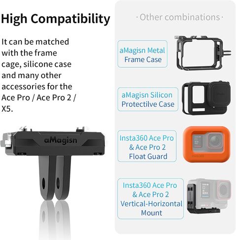 Rszfnjxry Magnetic Quick Release Mount Compatible with Insta360 Ace Pro/Ace in Saudi Arabia