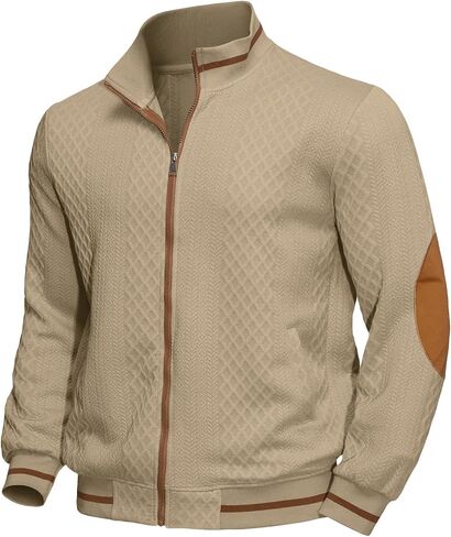 سترة الرجال خفيفة الوزن جاكار الكامل zip Stand Stand Twic in Saudi Arabia