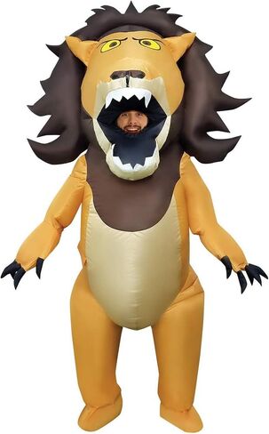 Morph Inflatable Lion Costume for Adults, Funny Blow Up Lion Outfit, Inflatable Animal Costume for Men in Saudi Arabia
