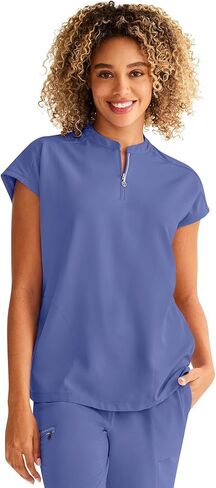 Healing Hands Women Medical Scrub Top Sandy Top with 2 Pockets, Moisture Wicking, 360° Stretch and Recycled Fiber - 2286 in Saudi Arabia