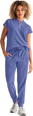 Healing Hands Women Medical Scrub Top Sandy Top with 2 Pockets, Moisture Wicking, 360° Stretch and Recycled Fiber - 2286 in Saudi Arabia