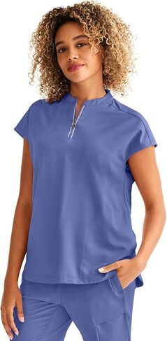 Healing Hands Women Medical Scrub Top Sandy Top with 2 Pockets, Moisture Wicking, 360° Stretch and Recycled Fiber - 2286 in Saudi Arabia