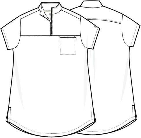 Healing Hands Scrubs for Women Scrub Top with Zip Stand Collar 360° Stretch HH752 in Saudi Arabia