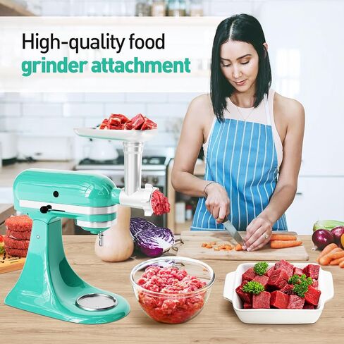 Ice Cream Maker Attachment for KitchenAid Stand Mixer, Ice Cream Bowl Compatible with 4.5Qt and Larger Stand Mixers, Frozen Yogurt Ice Cream & Sorbet Gelato Maker Attachment, 2 Quart, White in Saudi Arabia