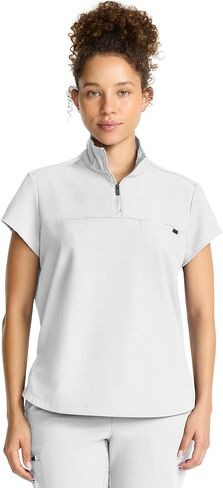 Healing Hands Scrubs for Women Scrub Top with Zip Stand Collar 360° Stretch HH752 in Saudi Arabia