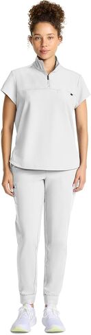 Healing Hands Scrubs for Women Scrub Top with Zip Stand Collar 360° Stretch HH752 in Saudi Arabia