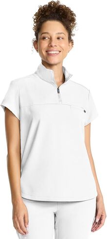 Healing Hands Scrubs for Women Scrub Top with Zip Stand Collar 360° Stretch HH752 in Saudi Arabia