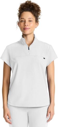 Healing Hands Scrubs for Women Scrub Top with Zip Stand Collar 360° Stretch HH752 in Saudi Arabia