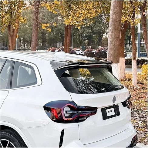 مفسد سقف الجذع الخلفي للسيارة متوافق مع BMW X3 G01 X3M 2018 2019 2020 2021 2022 2023 2024+ إكسسوارات ضبط جسم الجناح (Gloss Black) in Saudi Arabia