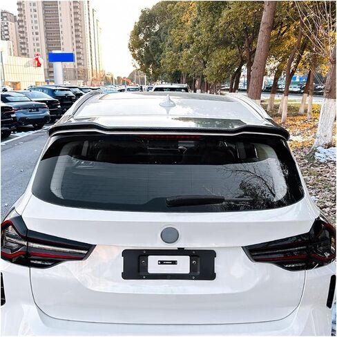 مفسد سقف الجذع الخلفي للسيارة متوافق مع BMW X3 G01 X3M 2018 2019 2020 2021 2022 2023 2024+ إكسسوارات ضبط جسم الجناح (Gloss Black) in Saudi Arabia