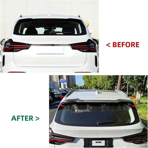 Car Tail Wing Fixed Wind Spoiler Rear Top Wing Compatible For BMW X3 G01 2018-2024 Modified Decoration Accessories(Gloss Black) in Saudi Arabia