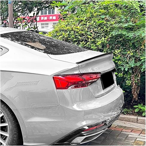السيارة الخلفية الخلفية المفسد المفسد ذيل التوافق مع Audi A5 F5 Sportback 2017-2024 S5 Auto Auto ثابتة الرياح وجبات الزخرفة الخارجية (Gloss Black) in Saudi Arabia
