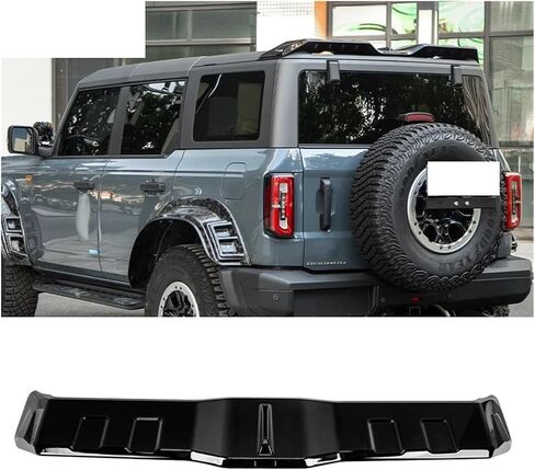 مفسد ثلاثي الأبعاد جديد متوافق مع فورد برونكو 2021-2024 ABS Sports Car Spoiler Goid Spoiler Associory Car Trunk Spoiler Rip Kit in Saudi Arabia