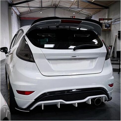 متوافق مع Ford Fiesta St Line MK6 MK6.5 2008-2017 Tail Wing Soveler Soilder Wing Wing Accountory Gloss Black (Gloss Black) in Saudi Arabia
