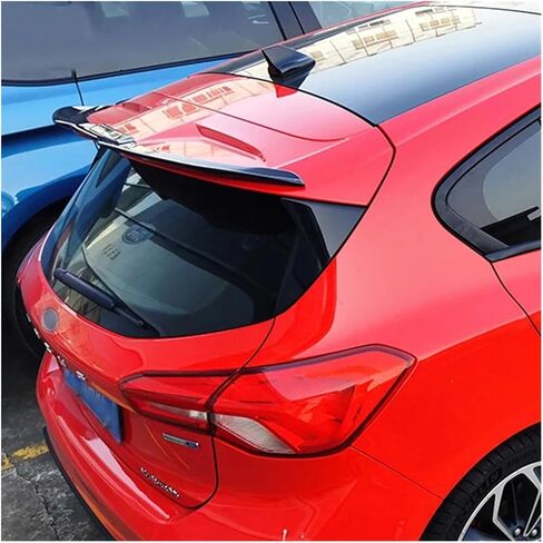 Compatible For Ford Focus MK4 ST-LINE 2019 2020 2021 Car Rear Roof Tail Wing Spoiler Glossy Black Rear Trunk Spoiler Splitter Body Trim Kit(Glossy Black) in Saudi Arabia