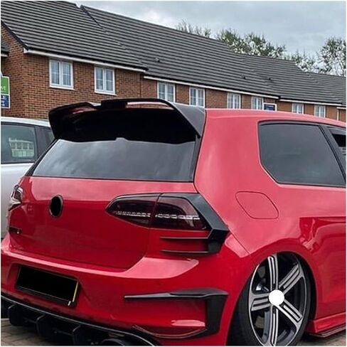 Compatible For VW Golf MK 7 7.5 GTI GTR Oettinger Spoiler 2013-2019 Car Tail Wings Fixed Wind Spoiler Rear Wing Auto Decoration Accessories(Carbon Look) in Saudi Arabia