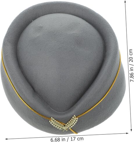 Stewardess Beret Hat Elegant Air Hostess Cap Comfortable and Stylish Flight Attendant Hat for Cosplay Dancing Parties Halloween and Year Celebrations in Kuwait