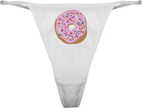 Cafepress Sweet Tooth Donuts Classic Thong Intond ، سراويل داخلية للسيدات in Kuwait