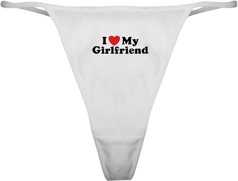 Cafepress أحب صديقتي الداخلية الكلاسيكية Thong ، سراويل داخلية للسيدات in Kuwait
