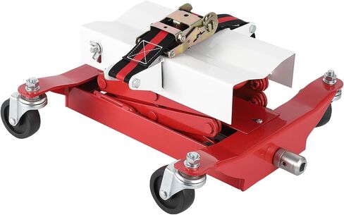 Garvee 450 Lbs Capacity Low Profile Transmission Jack with Safety Straps, 7-23 Inch Lift Range, Heavy Duty Auto Repair Lifting Jack with 4 Wheels for for Smaller Vehicles, Red in Saudi Arabia