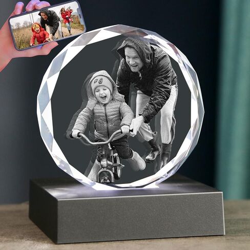 3D Photo Crystal, Customized Photo Gift,3D Picture in Crystal，Personalized Customized Memorial Gift, Birthday, Anniversary,Couples Gifts in Saudi Arabia