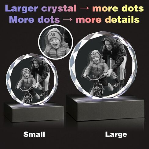3D Photo Crystal, Customized Photo Gift,3D Picture in Crystal，Personalized Customized Memorial Gift, Birthday, Anniversary,Couples Gifts in Saudi Arabia